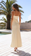 Laura | Satin Slip Maxi Dress for Spring - Elegant, Flowing Silhouette