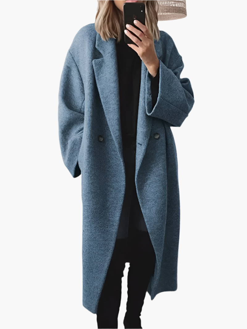 Emma | Cozy Loose-Fit Longline Winter Coat — Warmth, Style & Comfort