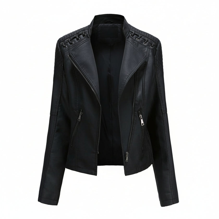 Jasmine | Trendy Zip-Front Jacket - Sleek, Fashion-Forward Outerwear