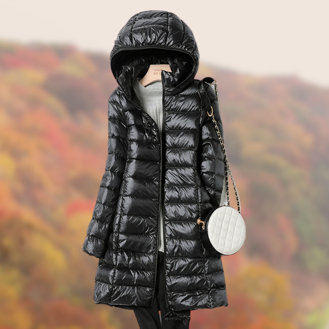 Mia | Slim-Fit Hooded Puffer Jacket - Sleek, Cozy Warmth with a Flattering Silhouette