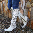Alyssa | Studded Cowboy Boots with a Chunky Heel