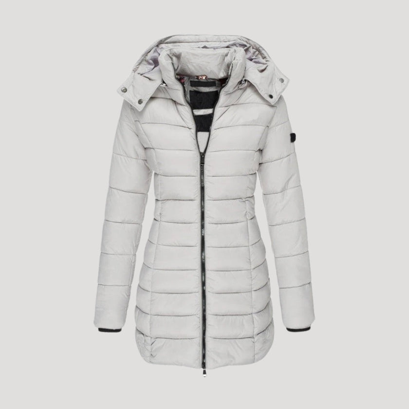 Bella | Hooded Long Puffer Coat for Winter Weather
