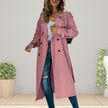 Charlie | Elegant Double-Breasted Long Trench Coat
