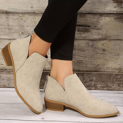 Caroline | Casual Low-Heel Slip-On Boots - Effortless Everyday Style
