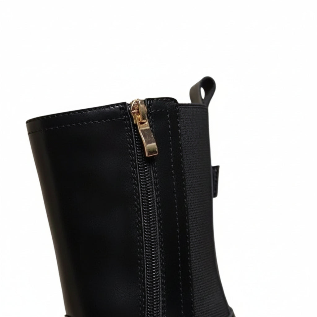Alice | Spring Chunky Mid-Calf Boots – Trendy Chunky-Sole Style for Everyday Wear