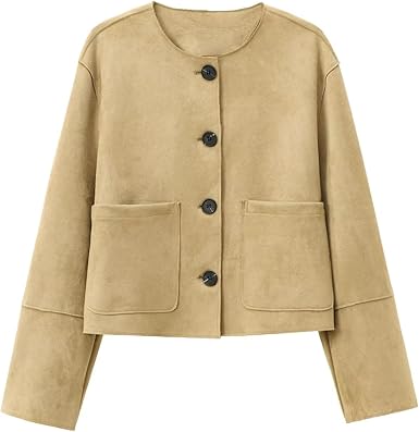 Emily | Buttoned Woolen Blazer Jacket - Elegant, Tailored Wool Blazer