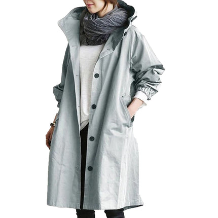 Kimberly | Casual Long Hooded Coat - Cozy Everyday Outerwear