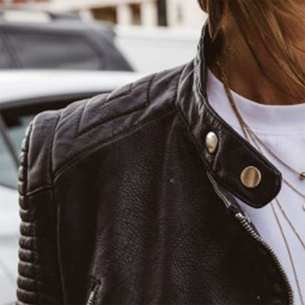 Emma | Casual Biker-Style Zipper Jacket — Effortlessly Edgy Everyday Essential