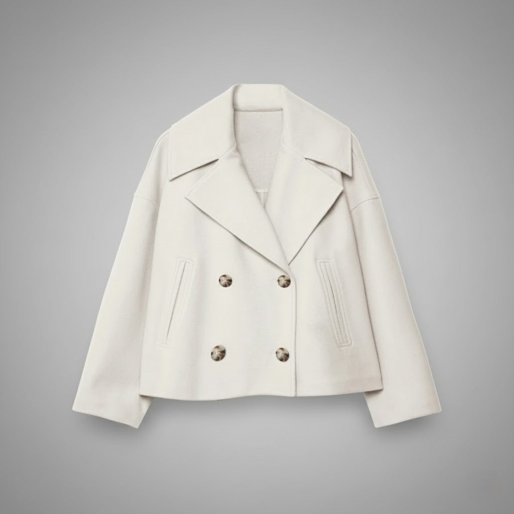 Georgia | Classic Double-Button Short Jacket – Timeless, Chic Everyday Wear