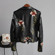 Jocelyn | Floral-Print Zip-Up Biker Jacket