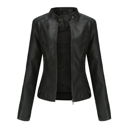 Ella | Elegant Slim-Fit Biker Jacket for a Sleek, Edgy Look