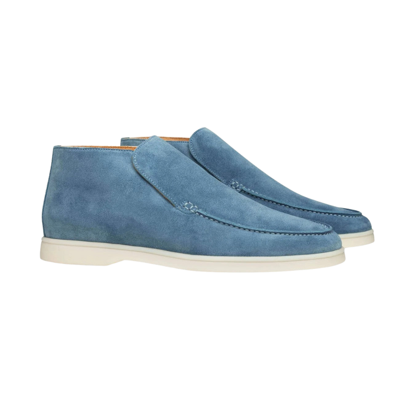 Classic Suede Ankle Boots | Slip-On Design with Moccasin Stitching | Versatile Footwear for Any Occasion
