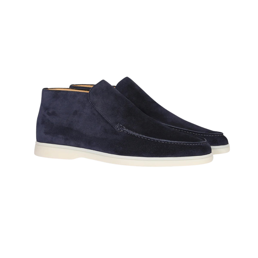 Classic Suede Ankle Boots | Slip-On Design with Moccasin Stitching | Versatile Footwear for Any Occasion