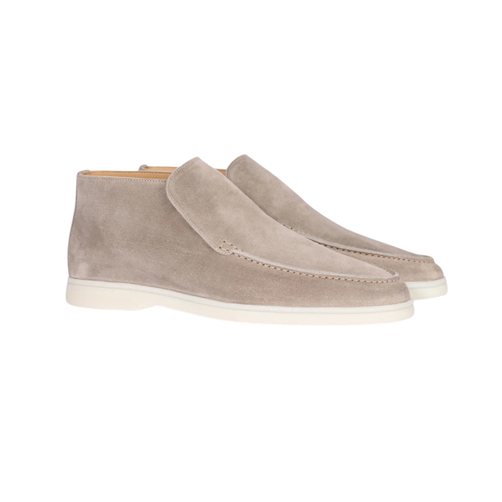 Classic Suede Ankle Boots | Slip-On Design with Moccasin Stitching | Versatile Footwear for Any Occasion