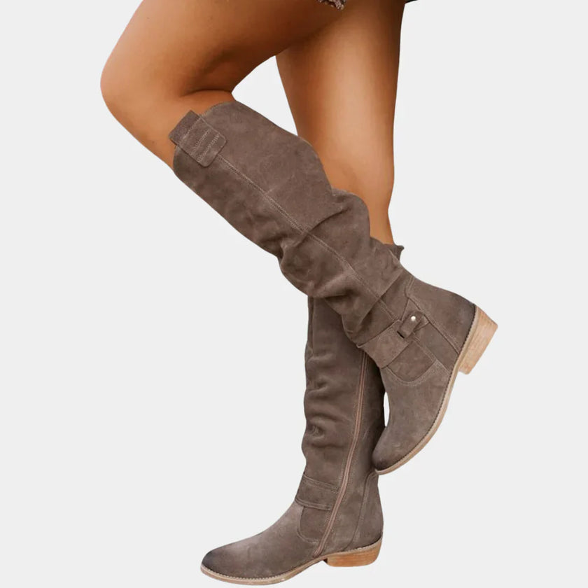 Amelia | Winter Knee-High Zip Boots