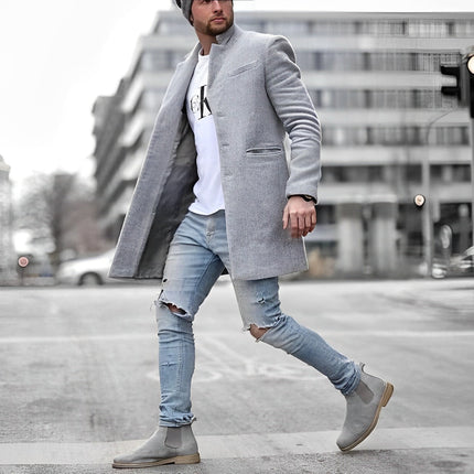 Casual Men's Winter Coat with Relaxed Fit & Structured Design | Versatile Outerwear for Cold Days 0