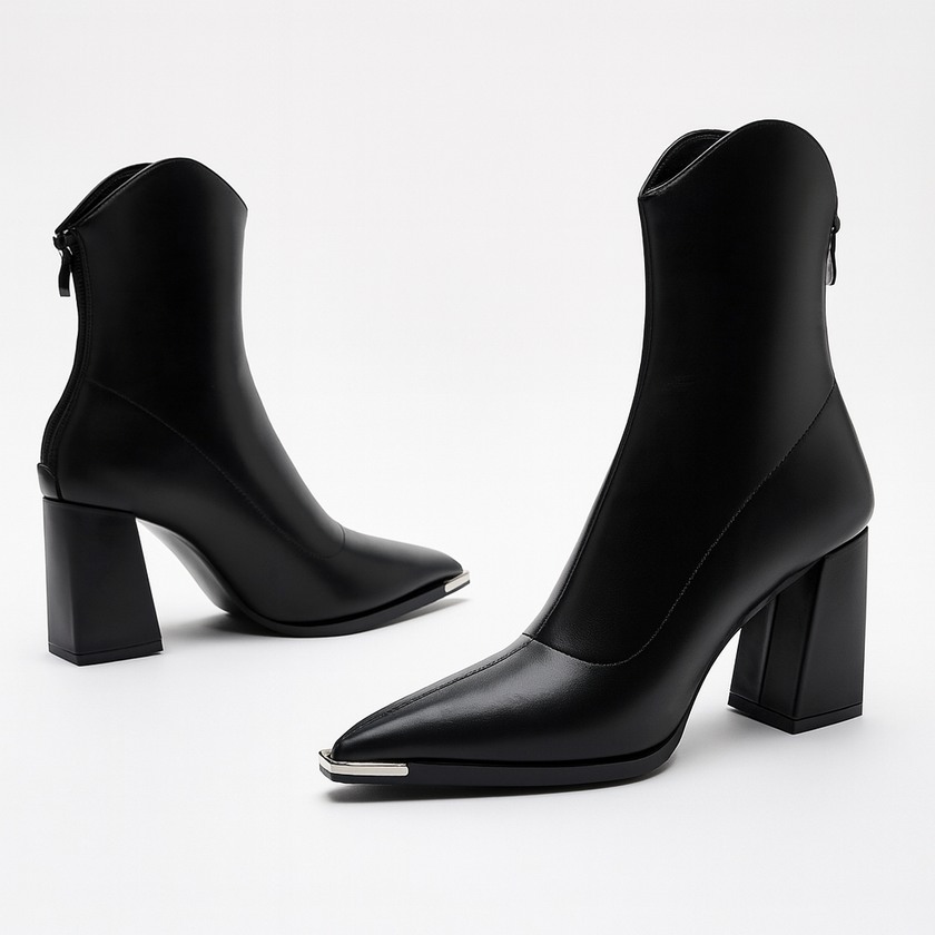 Eleanor | Sophisticated Spring Pointed-Heel Ankle Boots