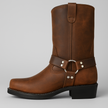 Brooklyn | Winter Leather Cowboy Boots with Buckle – Sleek, Durable Western Style