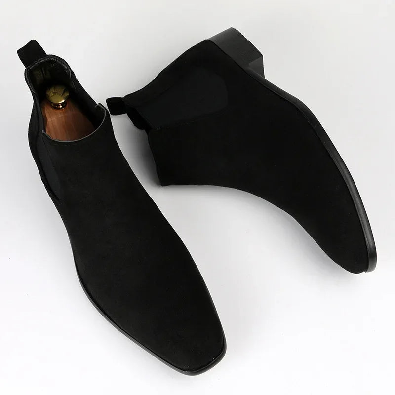 Classic Chelsea | Black Ankle Boots with Elastic Panels | Stylish & Comfortable Footwear for Year-Round Wear 4