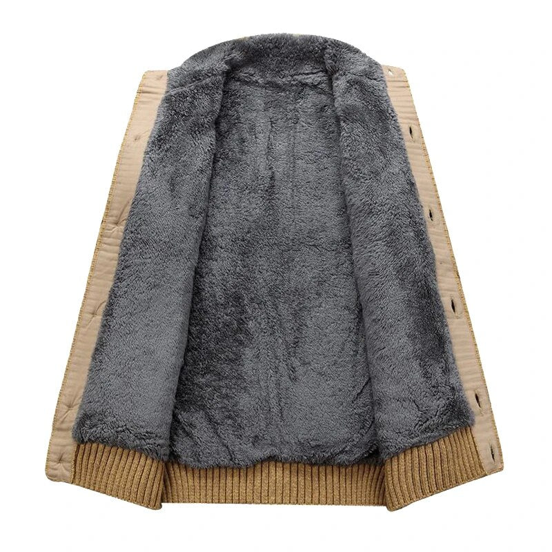 Classic Collection | Men's Black Cardigan with Plush-Lined Warmth | Versatile Layering for Year-Round Comfort 2