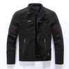 Classic Collection | Men's Leather Biker Jacket with Zip Pockets | Stylish Outer Layer for Fall and Winter 0