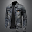 Classic Denim Jacket | Mens Denim Jacket with Textured Finish | Versatile Layer for All Seasons 2