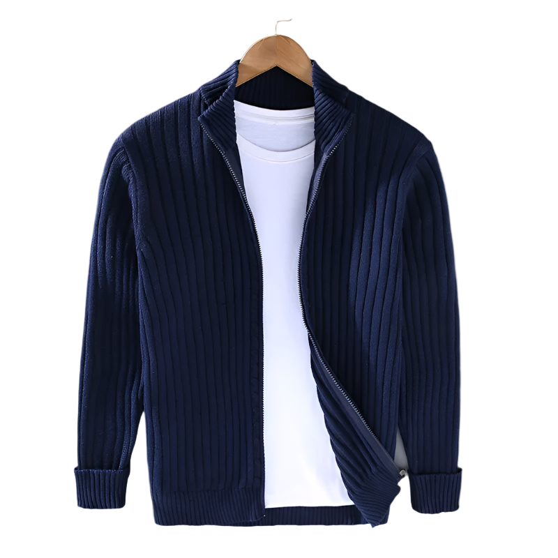 Classic Knit Collection | Men's Cardigan with Full-Zip Closure | Versatile Layering Piece for Year-Round Comfort 1