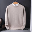Classic Ribbed Crewneck Sweater for Men with Textured Knit Finish | Versatile Layering Option for Cool Seasons 1