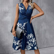 Gabriella Floral V-Neck Midi Dress