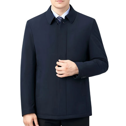 Elegant Men's Coat | Slim Fit Business Overcoat with Lined Interior | Versatile Outerwear for All Occasions 1