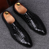 Elegant Men's Dress Shoes | Black Lace-Up Style with Embossed Detailing for Sophisticated Formal Wear 4