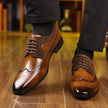 Elegant Oxford | Men's Black Dress Shoes with Gloss Finish & Wingtip Design | Classic Lace-Up Style for Formal Occasions 2