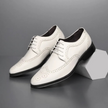 Elegant Wingtip Men's Dress Shoes with Perforated Accents | Stylish Black Formal Footwear for Professional Settings 4