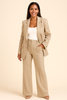 Elegant Women's Suit | Blazer & Wide-Leg Trousers Set with Structured Fit | Professional Attire for Effortless Style 0