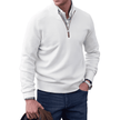 Everyday Style | Men's Quarter Zip Sweater with Ribbed Edges | Versatile Layering Option for Comfort 4