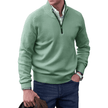 Everyday Style | Men's Quarter Zip Sweater with Ribbed Edges | Versatile Layering Option for Comfort 5