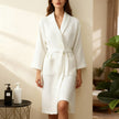 Sarah | Spring Waffle Knit Lounge Robe - Soft, Lightweight Comfort