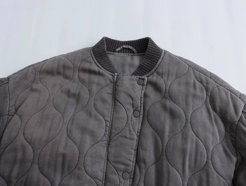 Ella | Oversized Quilted Bomber Jacket for Everyday Casual Style