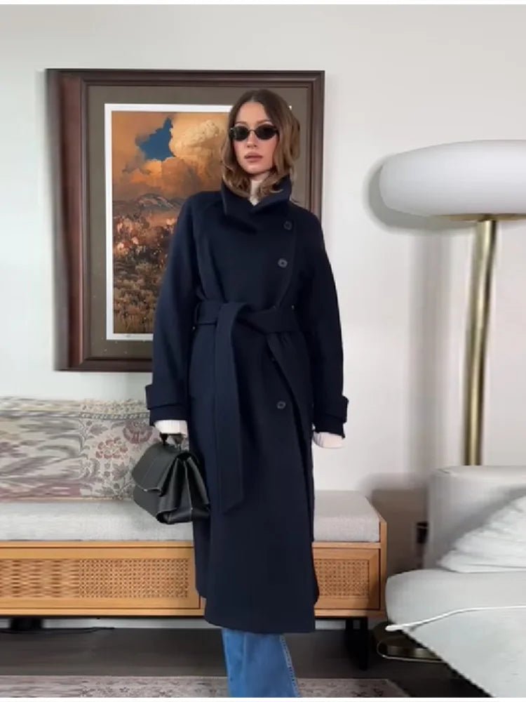 Alyssa | Winter Belted Trench Coat — Warm, Chic Cold-Weather Style