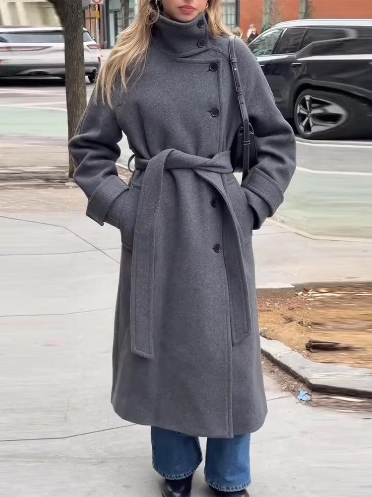 Alyssa | Winter Belted Trench Coat — Warm, Chic Cold-Weather Style