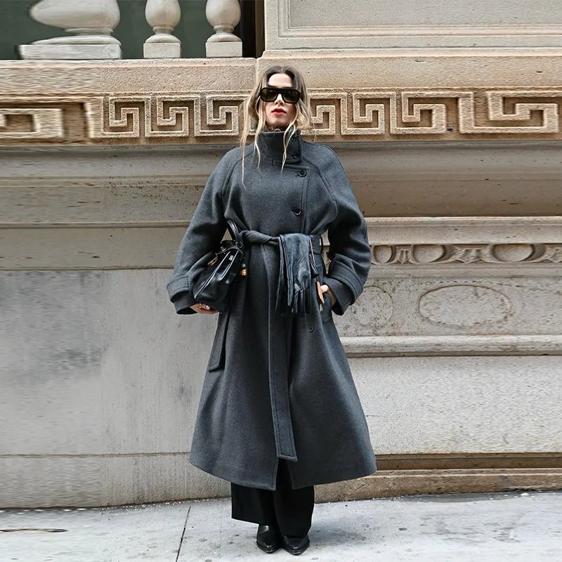 Alyssa | Winter Belted Trench Coat — Warm, Chic Cold-Weather Style