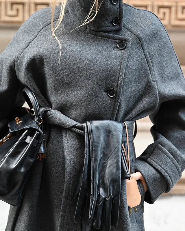 Alyssa | Winter Belted Trench Coat — Warm, Chic Cold-Weather Style