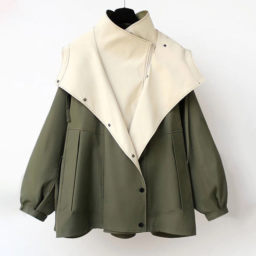 Daisy | Chic Hooded Double-Layer Jacket