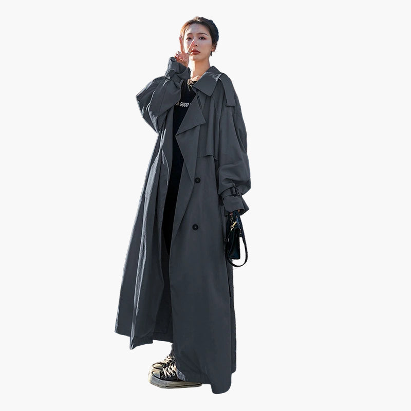 Daisy | Chic Longline Relaxed-Fit Trench Coat