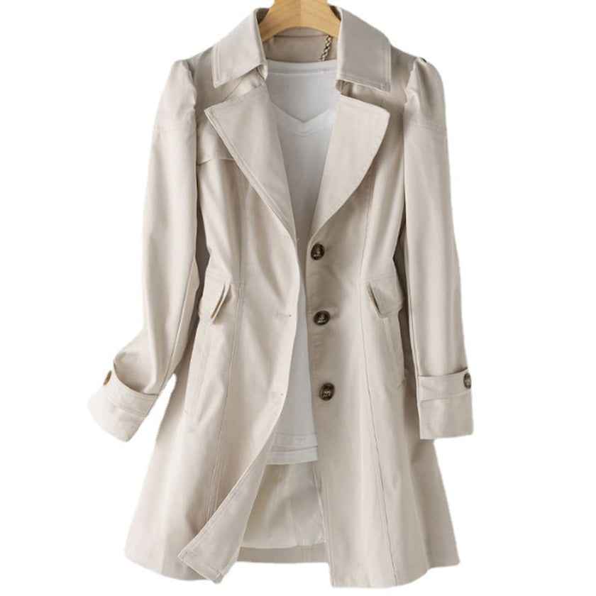 Claire | Classic Double-Breasted Trench Coat - Timeless Elegance