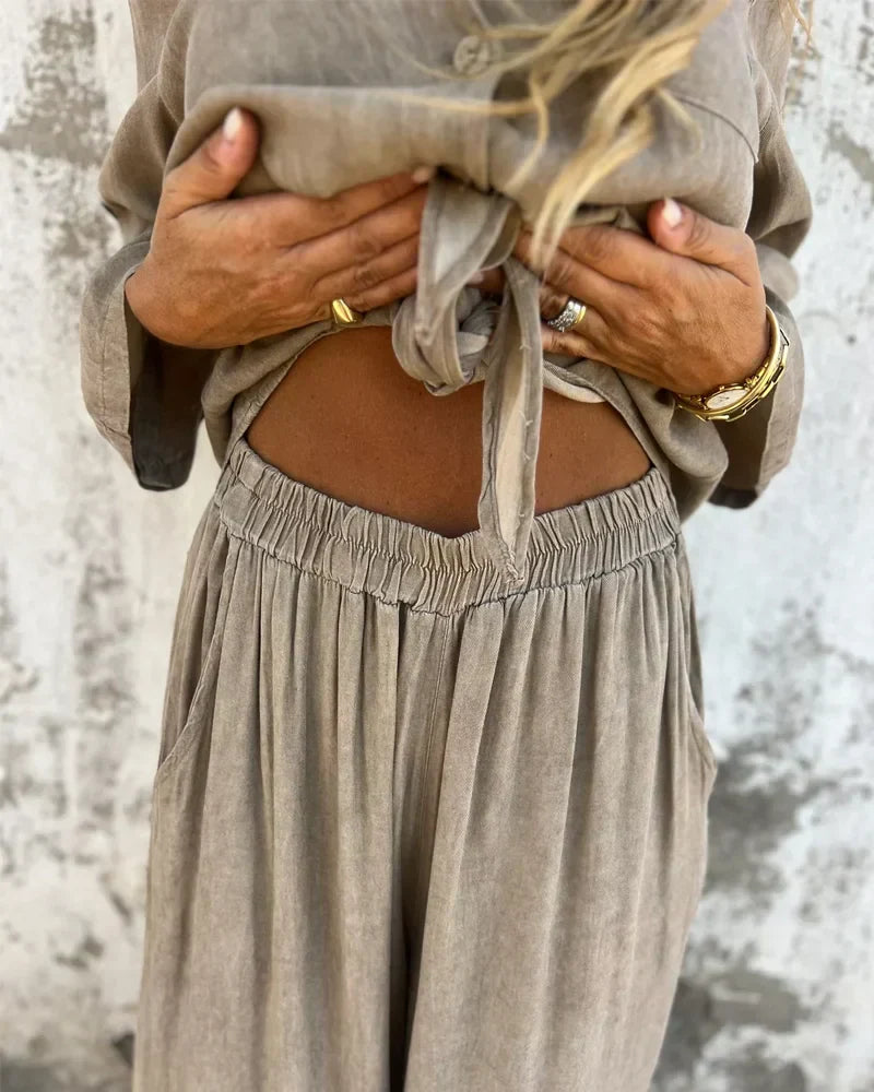 Lounge Collection | Women's Loungewear Set with Textured Fabric | Relaxed Fit for Ultimate Comfort 3