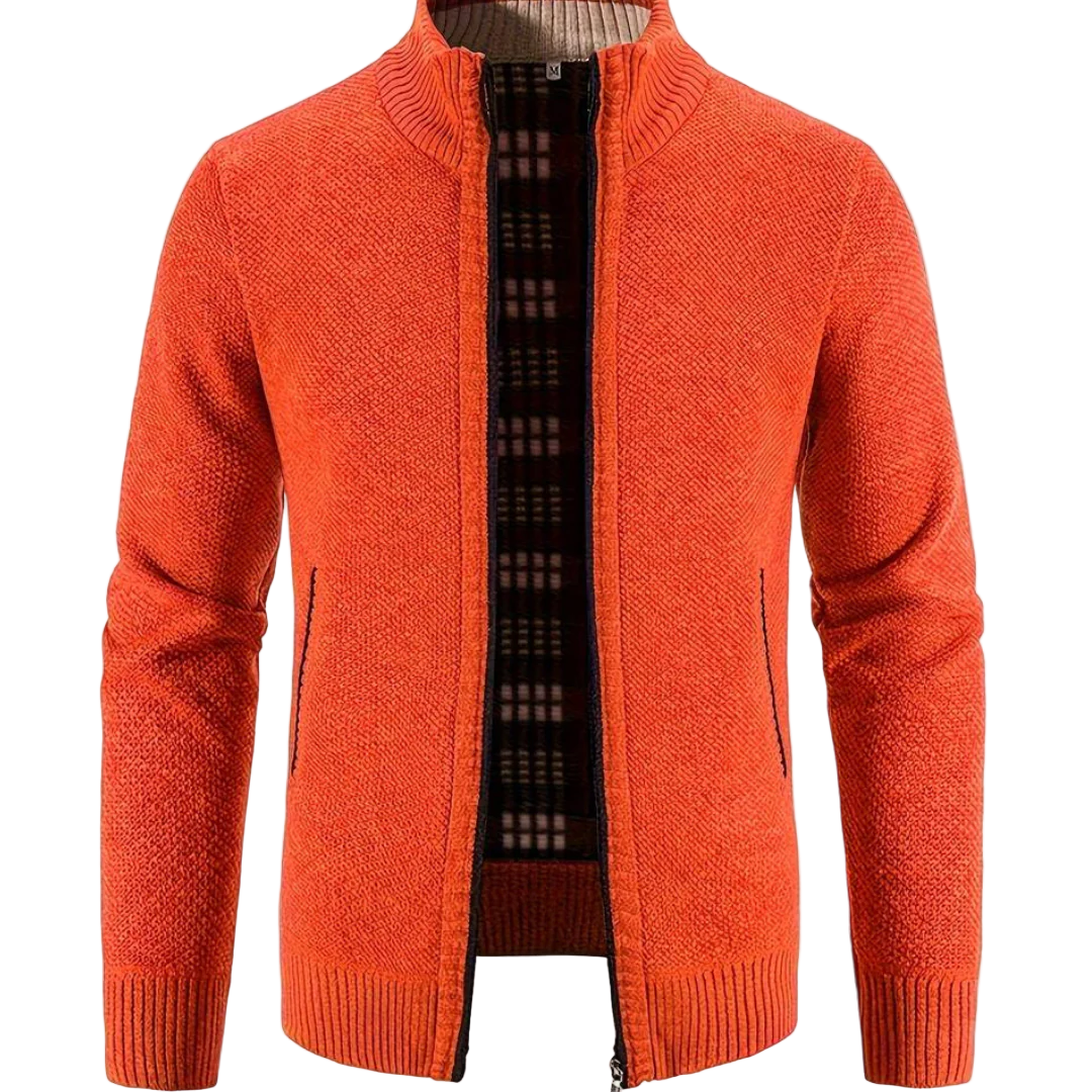 Men's Full Closure Cardigan with Customizable Fit | Versatile Layering Piece for All Seasons 1