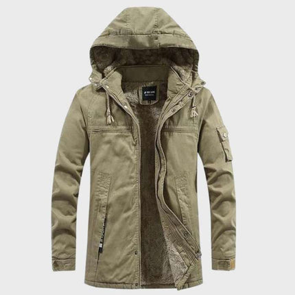 Men's Insulated Puffer Jacket with Quilted Design | Hooded Warmth for Cold Weather 1