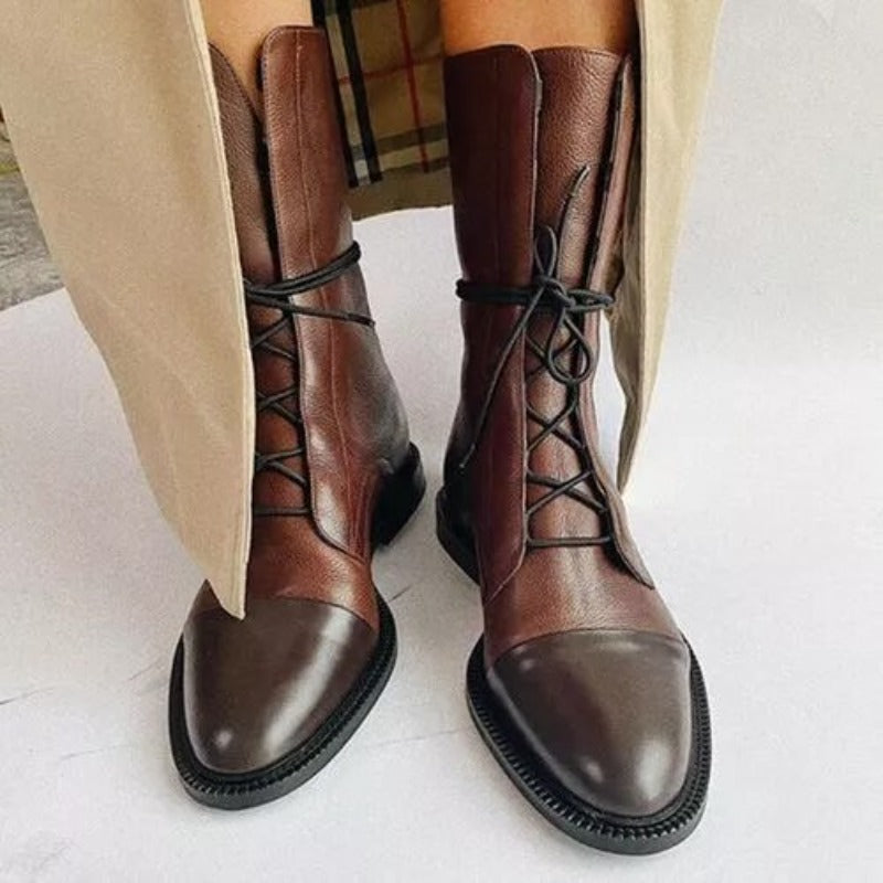 Ella | Classic Lace-Up Combat Boots