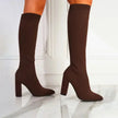 Charlotte | Winter Knee-High Boots with Sleek High Heels